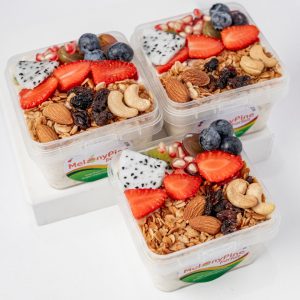 3 Bowls Of 330ml Tropical Deluxe Parfait