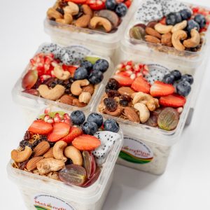 5 Bowls Of 500ml Tropical Deluxe Parfait