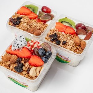 Jazzie's Parfait Set - 2 Bowls Of 330ml Exotic Berry Parfait + 1 Bowl Of 330ml Tropical Deluxe Parfait