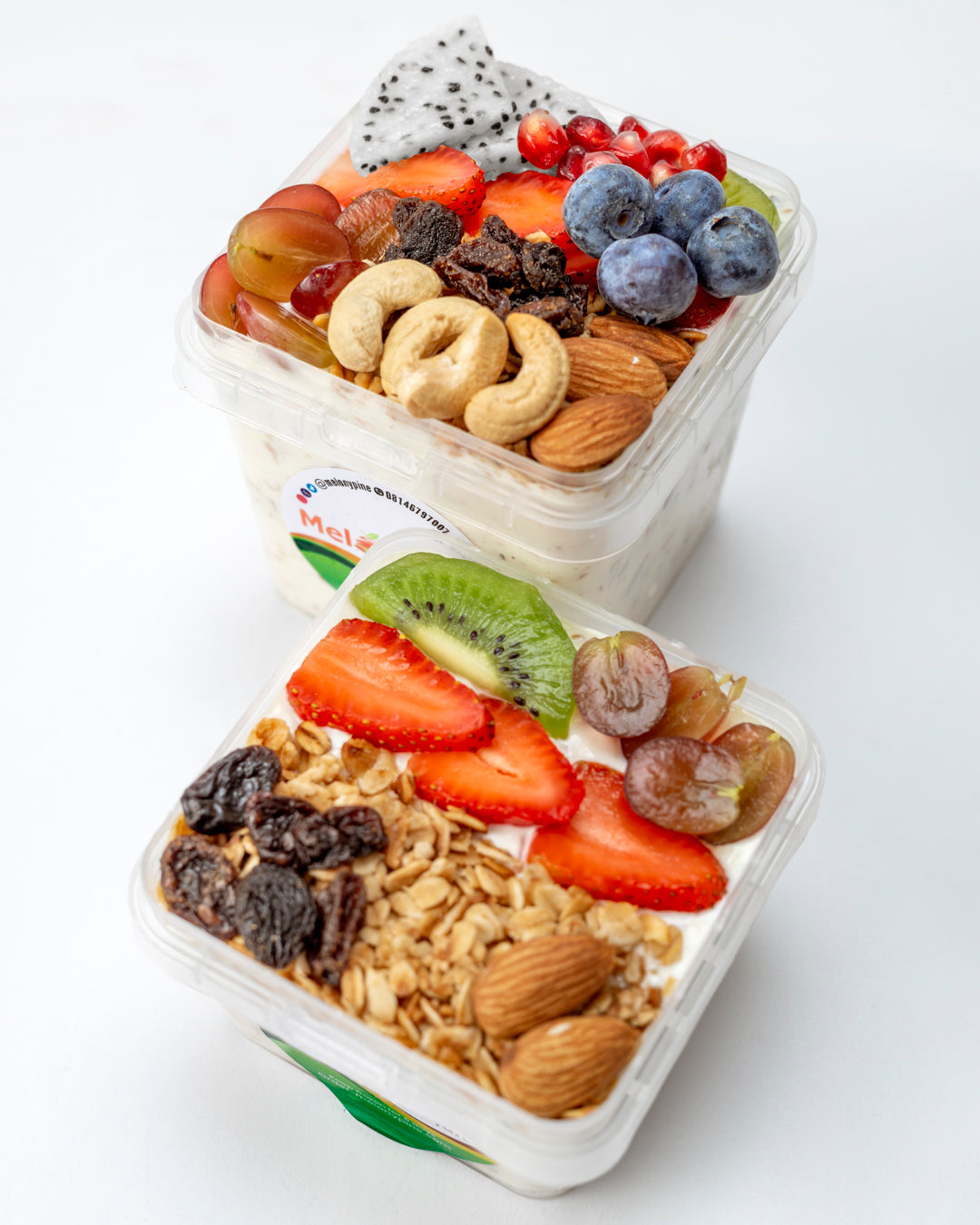 1 bowl of 330ml Exotic Berry Parfait and 1 bowl of 500ml Tropical Deluxe Parfait - Image 2