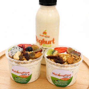 1 Bowl 250ml Exotic Berry and 1 Bowl of 250ml Tropical plus 1 Bottle of Delicious Drinking Yoghurt
